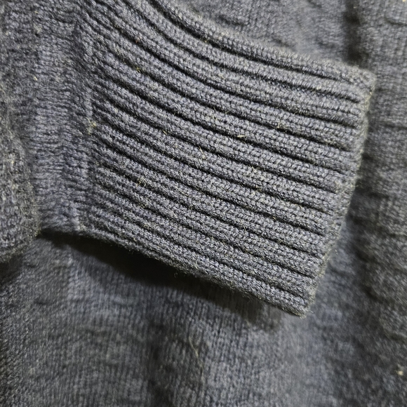 Lululemon Athletica Textured Navy Crew Neck Sweater - Picture 7 of 14